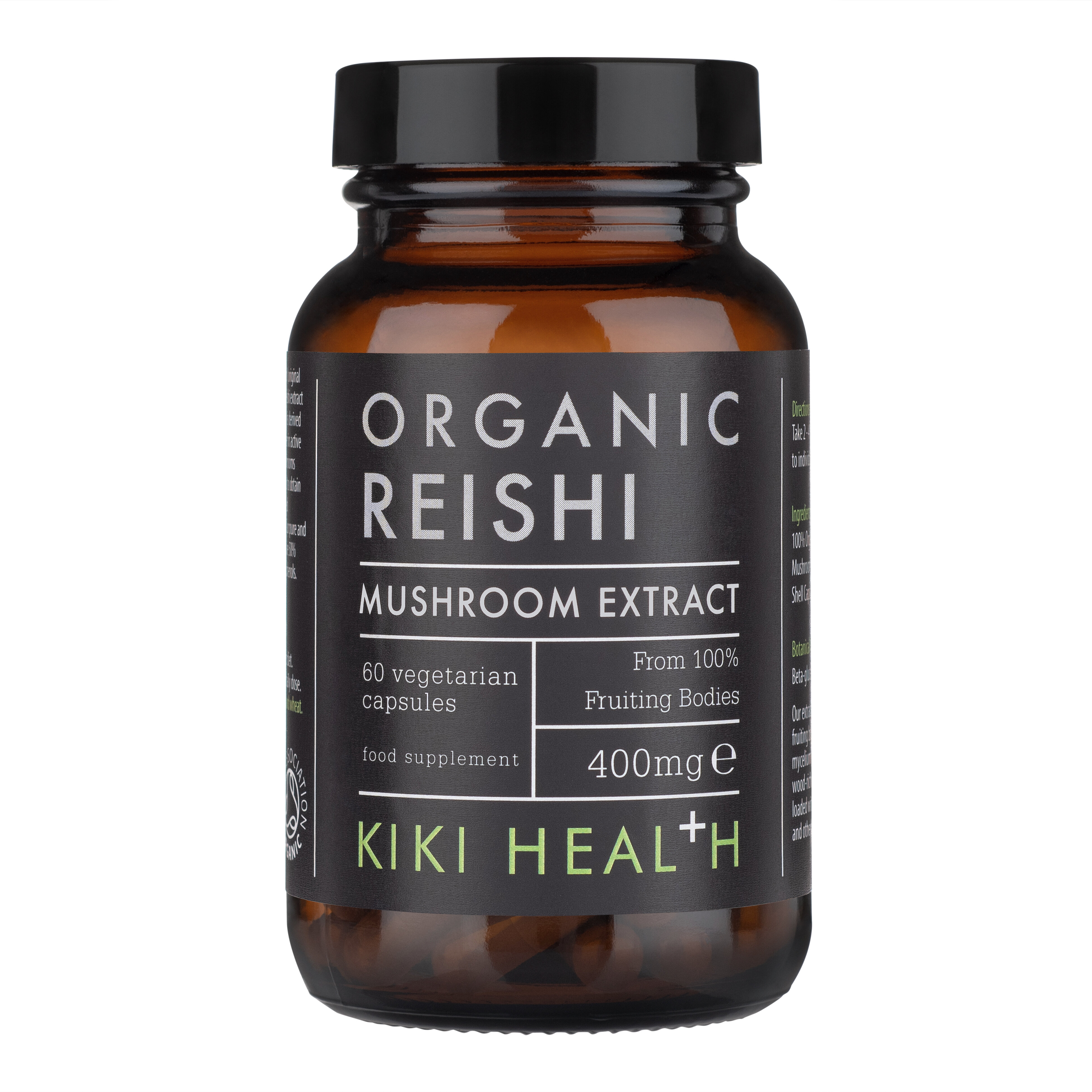 Organic Reishi Extract Mushroom 60 kapslar Kiki Health