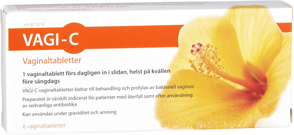 Vagi-C vaginaltablett 250 mg 6 st