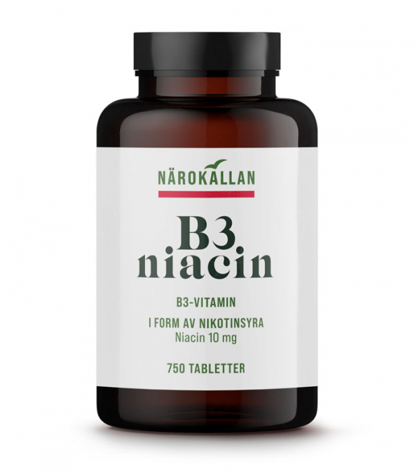 Närokällan B3 Niacin 10 mg 750 tabletter