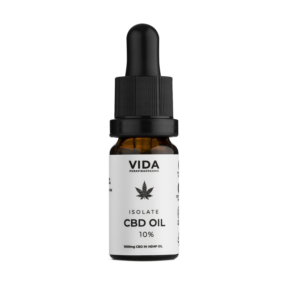Pura Vida CBD Isolated Oil 10% 10ml - Pura Vida