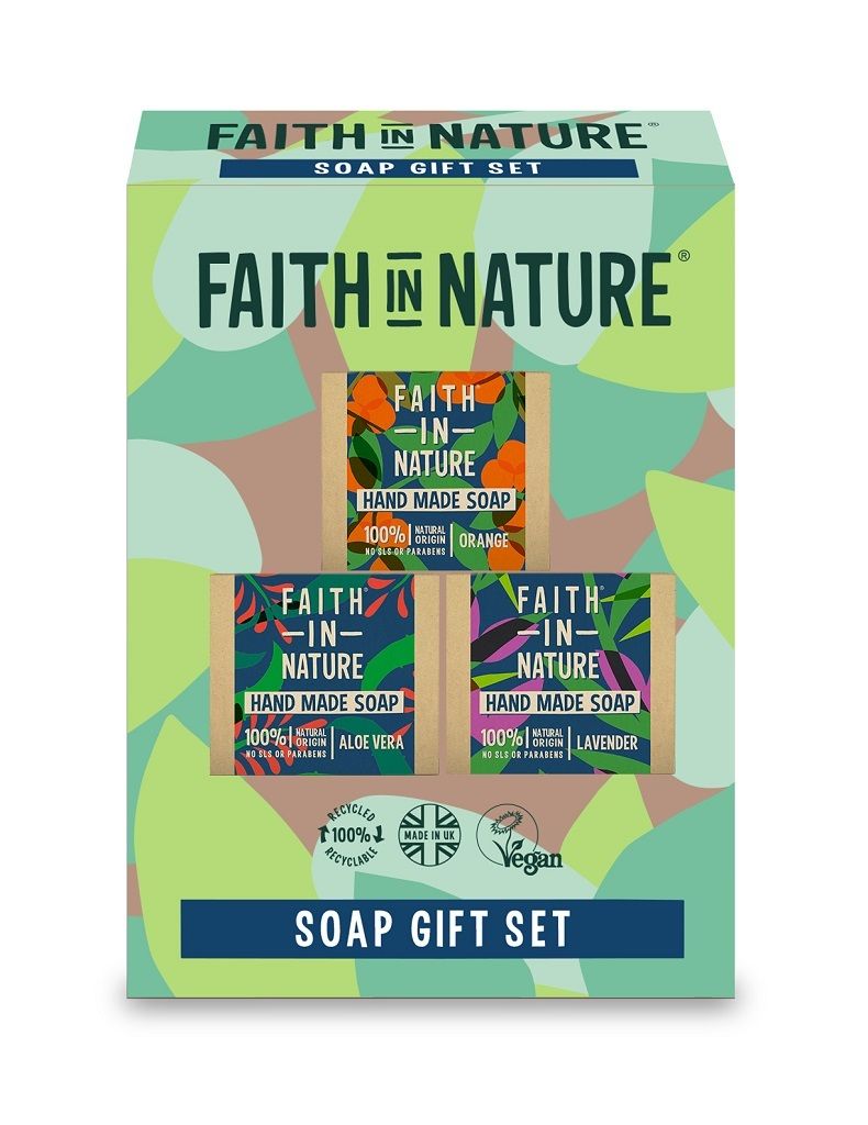 Presentbox tvål trio - Faith in Nature