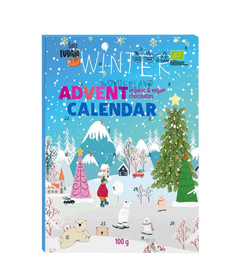 Adventskalender choklad 2025 Super Fudgio