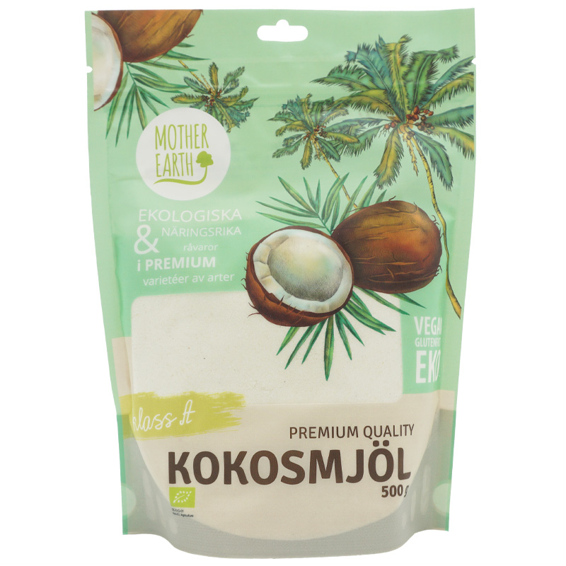 Kokosmjöl Eko Premium 500g - Mother Earth