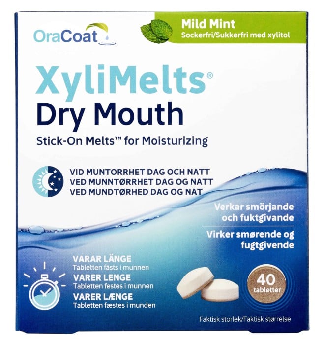 Xylimelts Mild Mint 40 tabletter