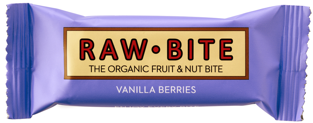 RawBite Protein Vanilj frukt- & nötbar 45 g