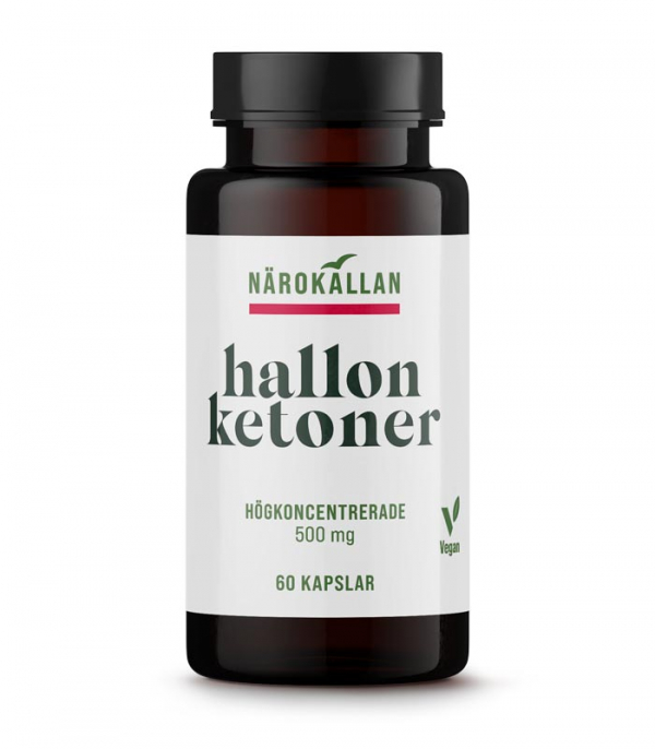 Närokällan Hallonketoner 60 kapslar