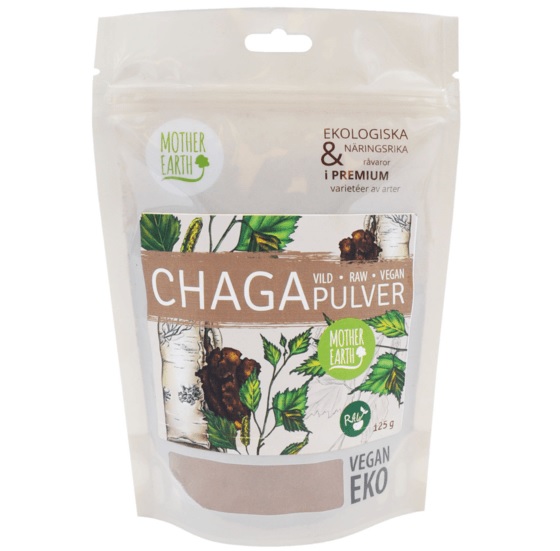 Chagapulver Mother Earth Raw & Vild 125g