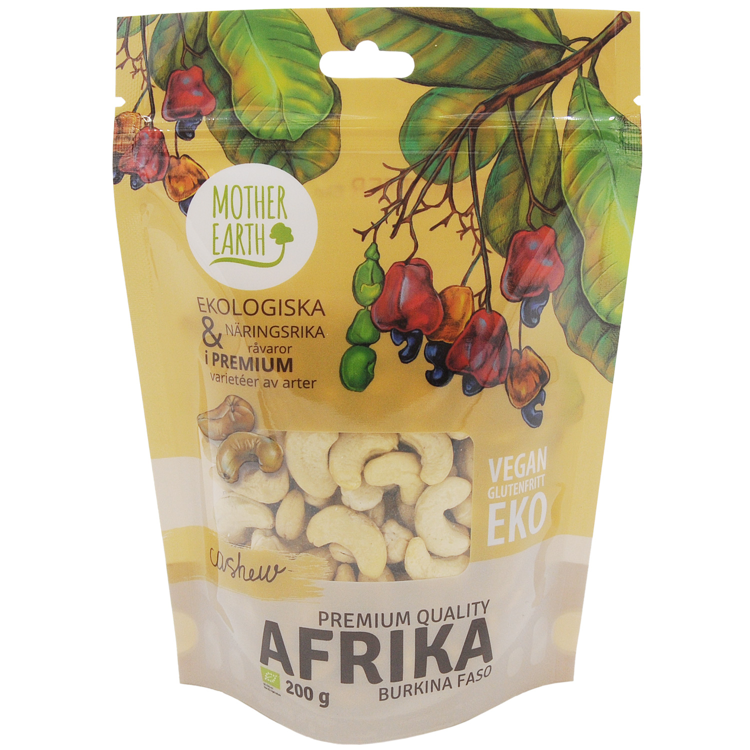 Cashewnötter Premium Mother Earth Eko 200g
