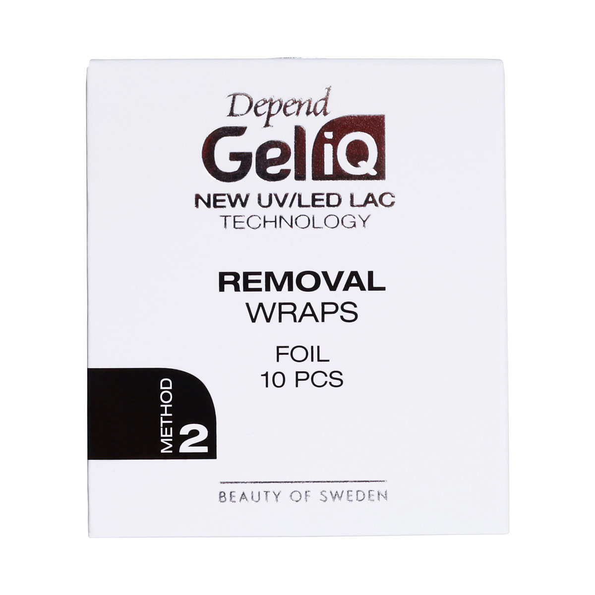 Depend Gel iQ Remover Wraps Foil 10 st