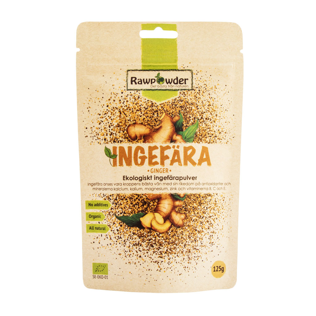 Ingefära pulver 125g - Rawpowder