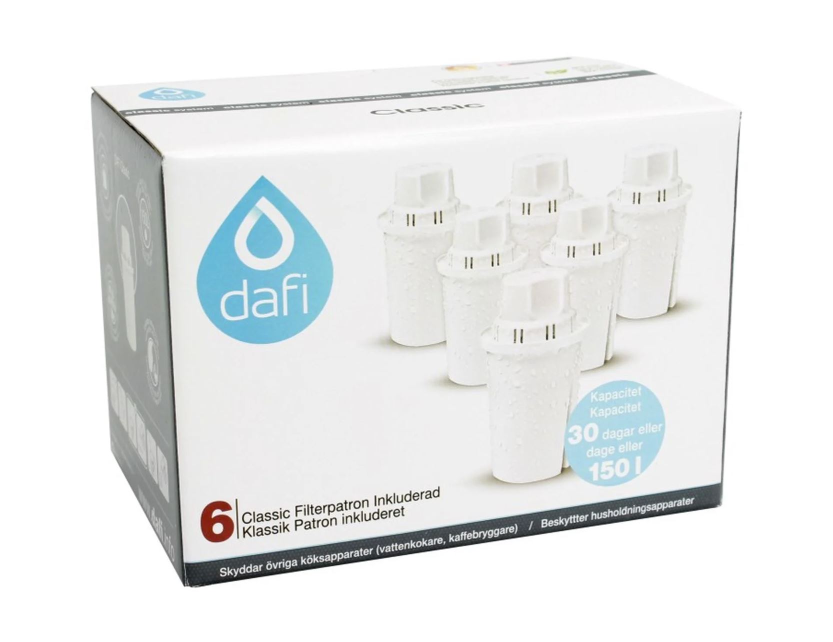 Filterpatroner 6-pack Dafi