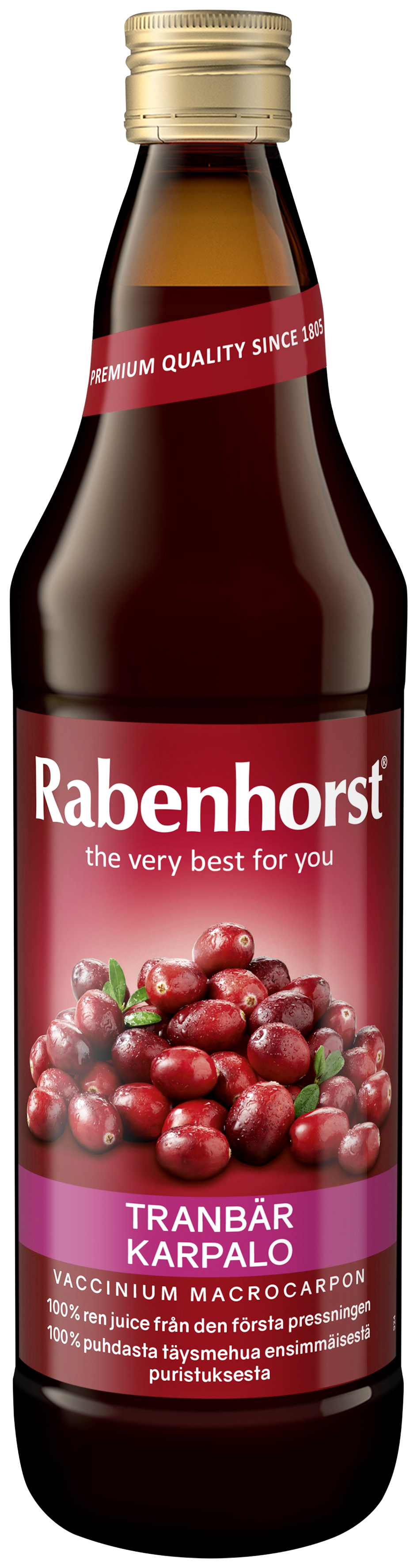 Tranbärsjuice 750ml - Rabenhorst
