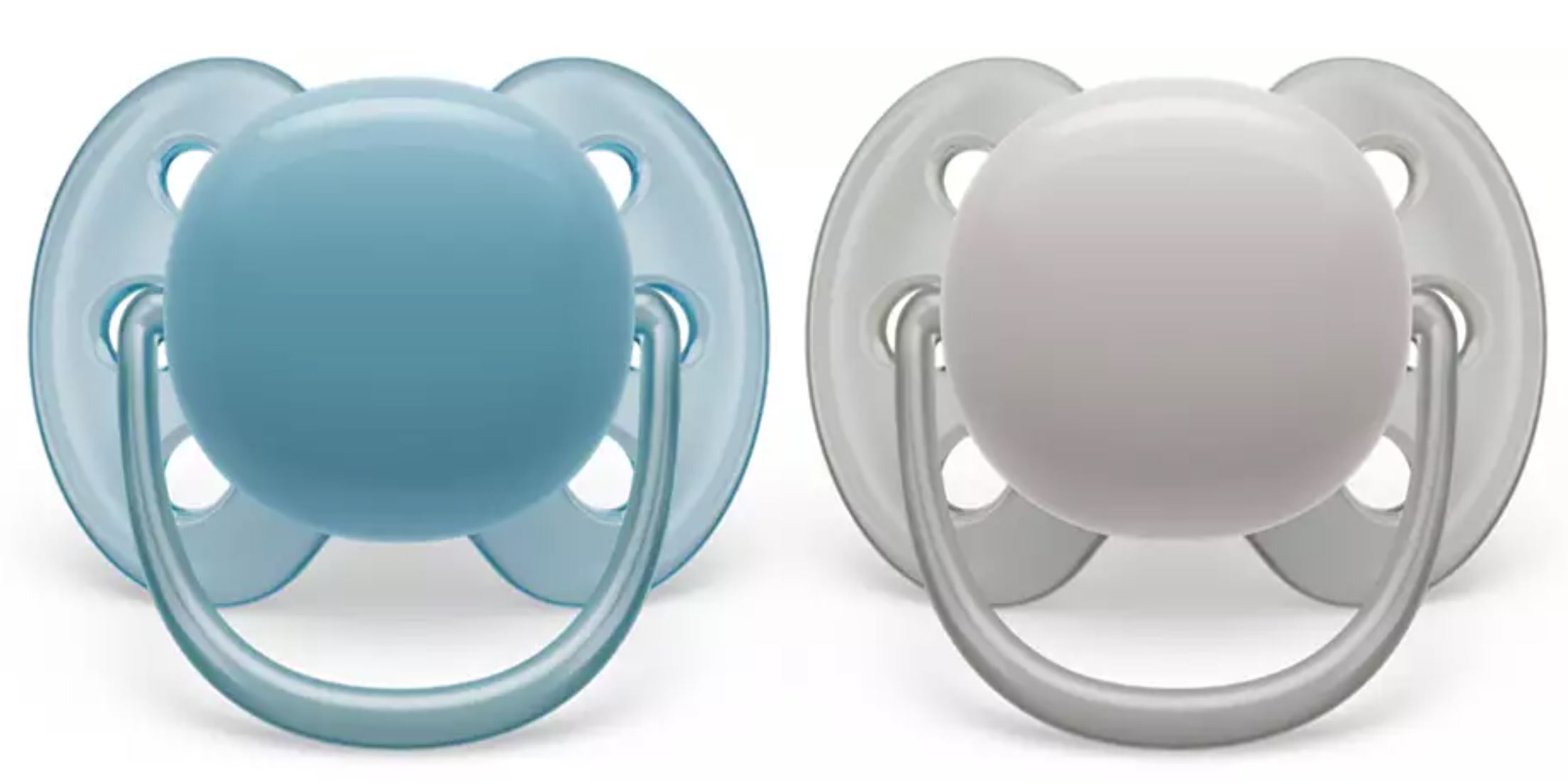 Soother Ultra Soft 6-18m 2 pack Turkos/Grå - Philips Avent
