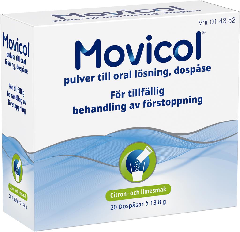 Movicol, pulver till oral lösning i dospåse 20 st