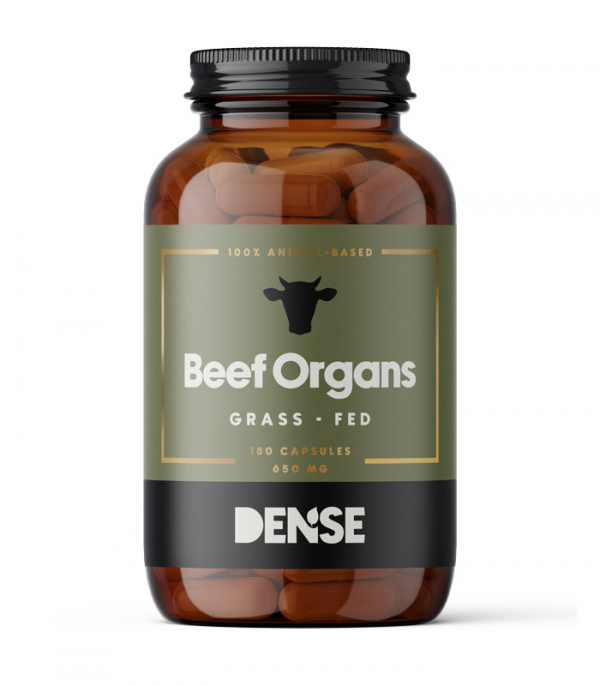 Dense Nötorgan (Beef Organs) 180 kapslar