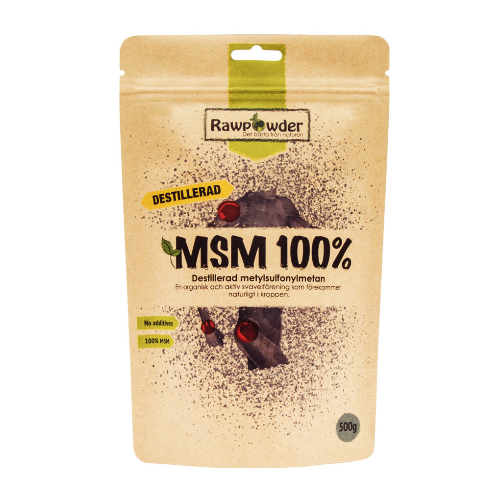 MSM destillerad 500g - Rawpowder