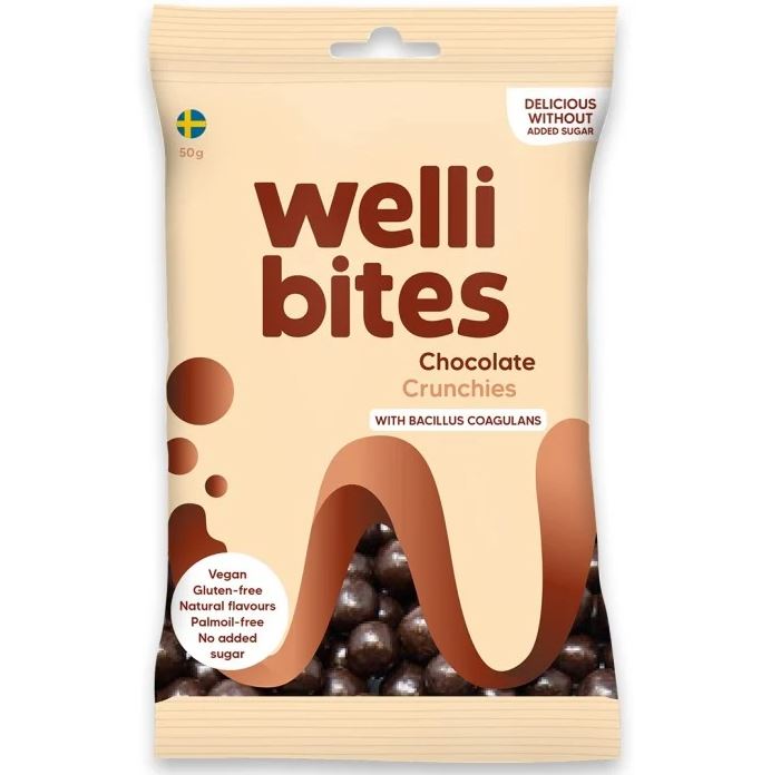 Wellibites Chocolate Crunchies 50 g