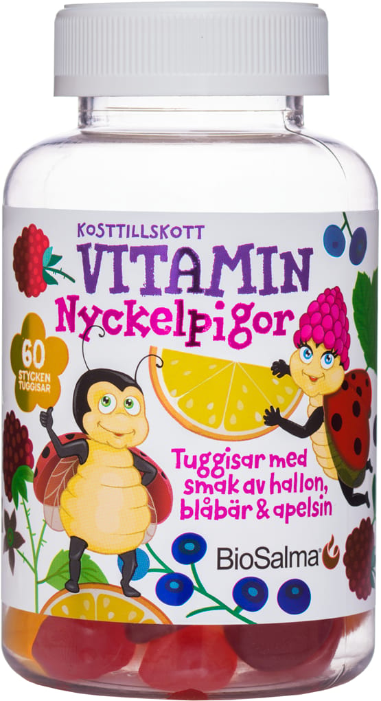 BioSalma Nyckelpiga Multivitamin 60 tuggtabletter