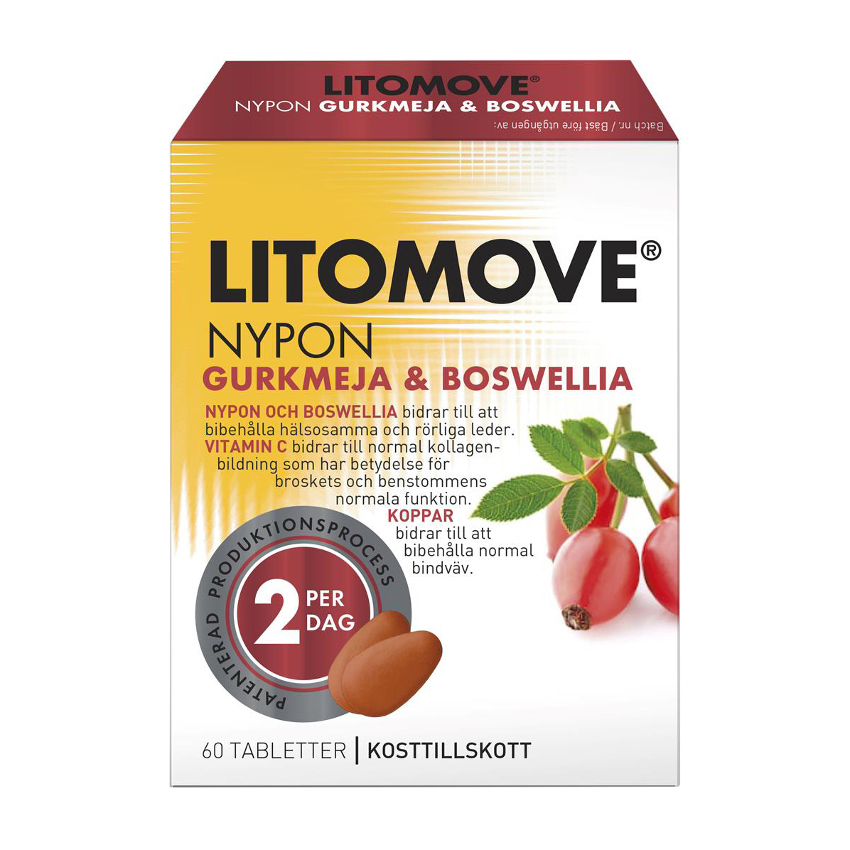 Gurkmeja Boswellia, 60 st