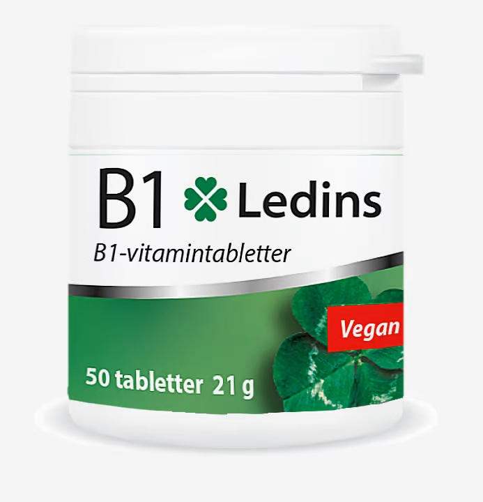 Ledins B1 Vitamin 100 mg, 50 tabletter