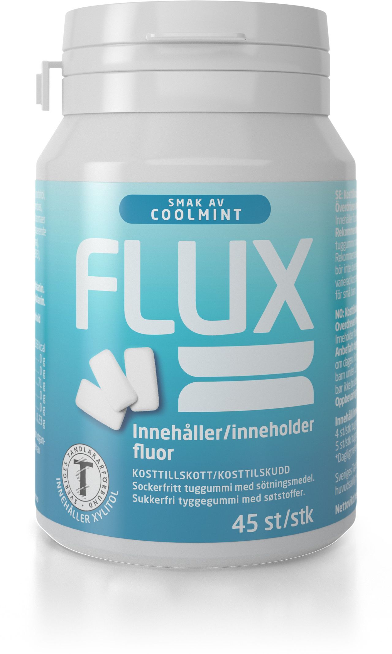 Flux Coolmint Tuggummi Burk 1 x 45 st