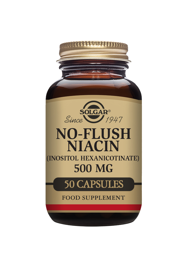 No Flush Niacin 500mg (Vitamin B3) 50k - Solgar