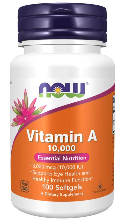 A Vitamin 10000 iu 100 softgels NOW
