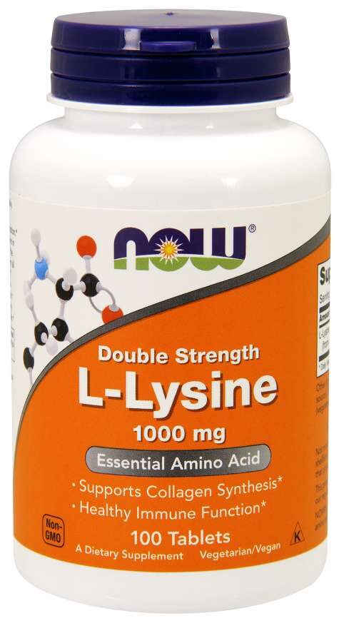L-Lysin 1000 mg 100 tabletter NOW