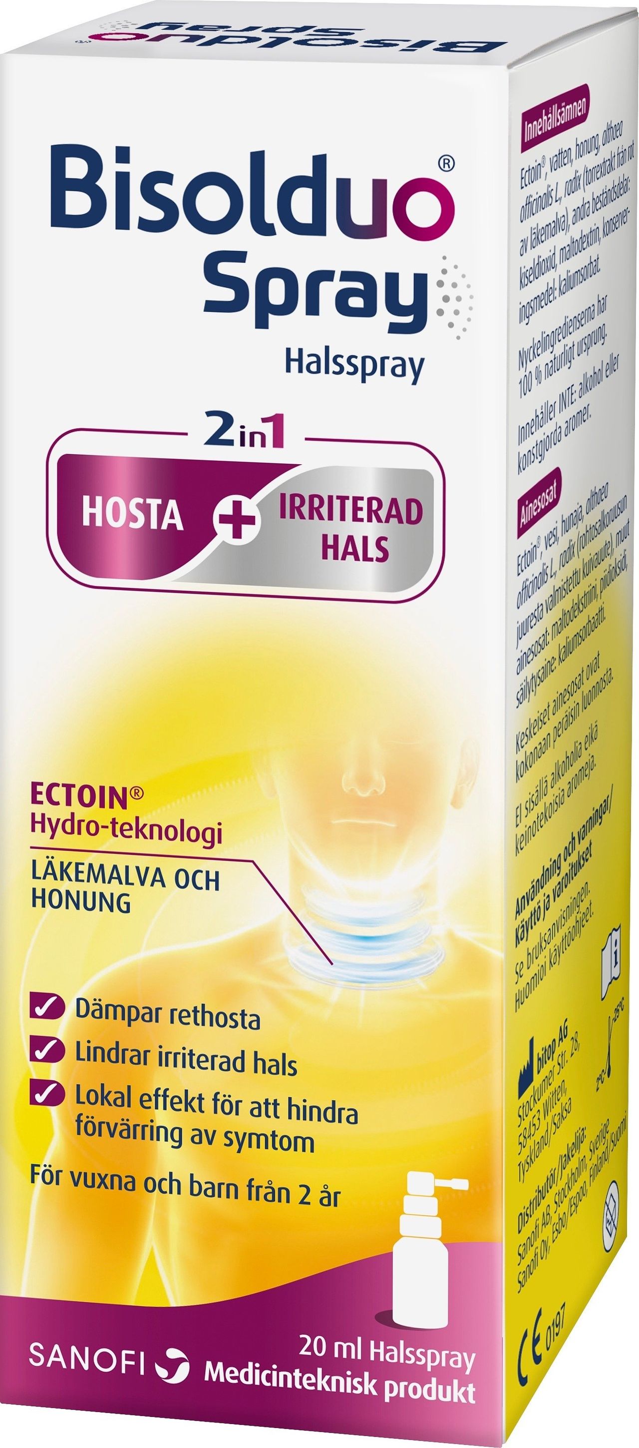 Bisolduo 2i1 Halsspray 20 ml