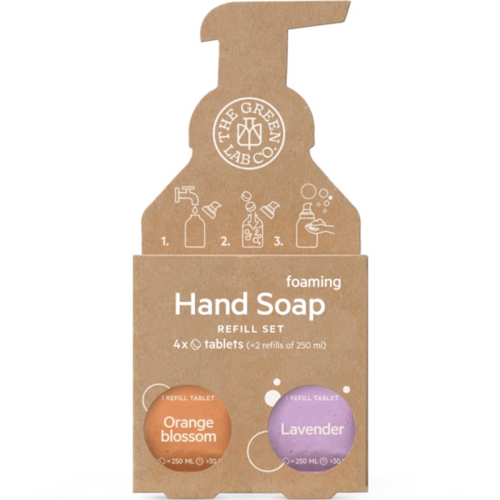 The Green Lab Hand Soap Refill Orange Blossom & Lavender 4 tabletter