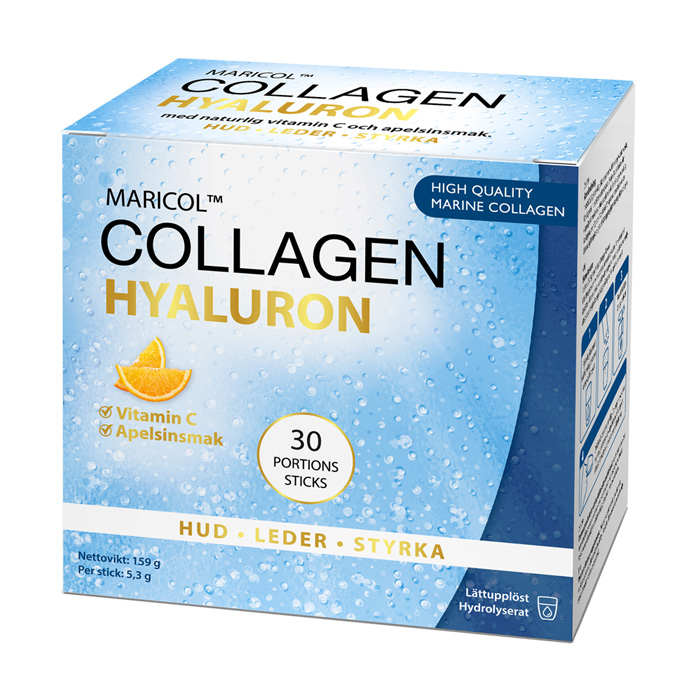 Collagen hyaluron + C, Box med 30 sticks - Re-fresh Superfood