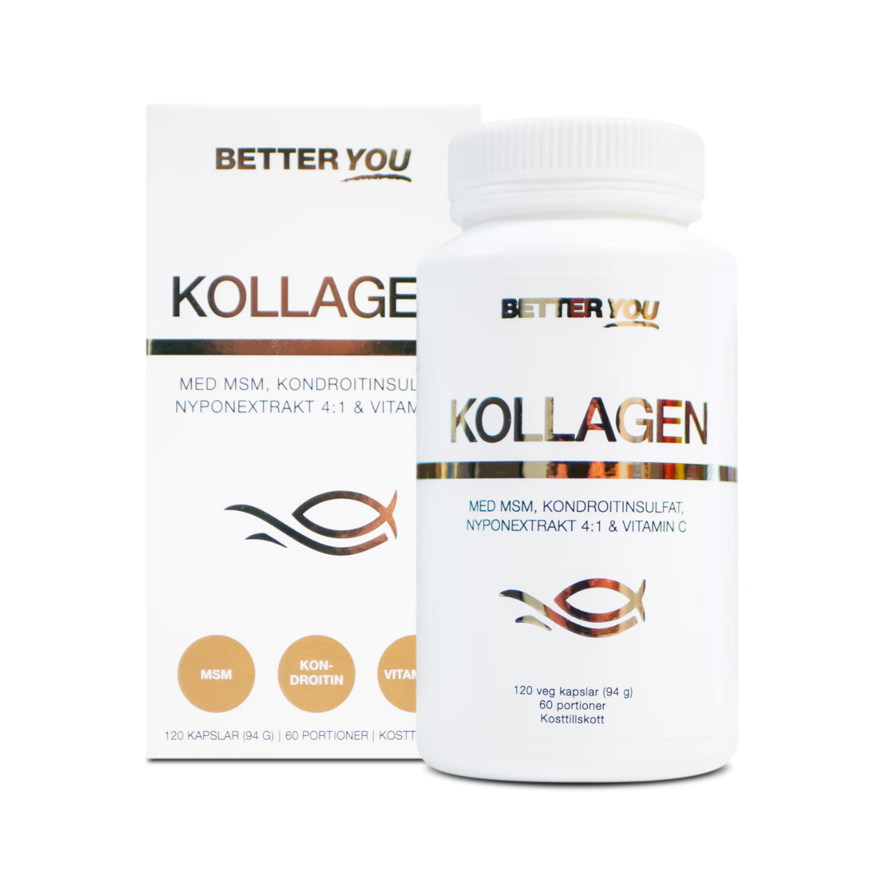 Premium Kollagen 120 kapslar - Better You