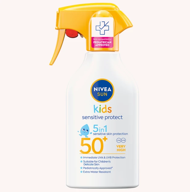 NIVEA SUN Kids Sensitive Protect & Play Sun Trigger Spray SPF50+ 270 ml