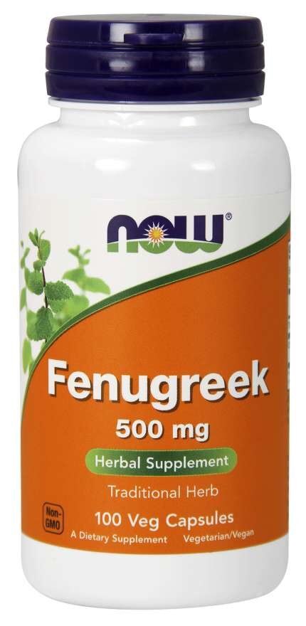 Fenugreek 500mg 100 vegkapslar NOW