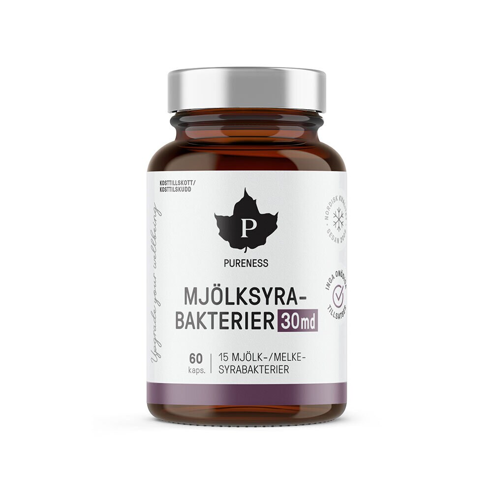 Mjölksyrabakterier 30md 60 kapslar - Pureness