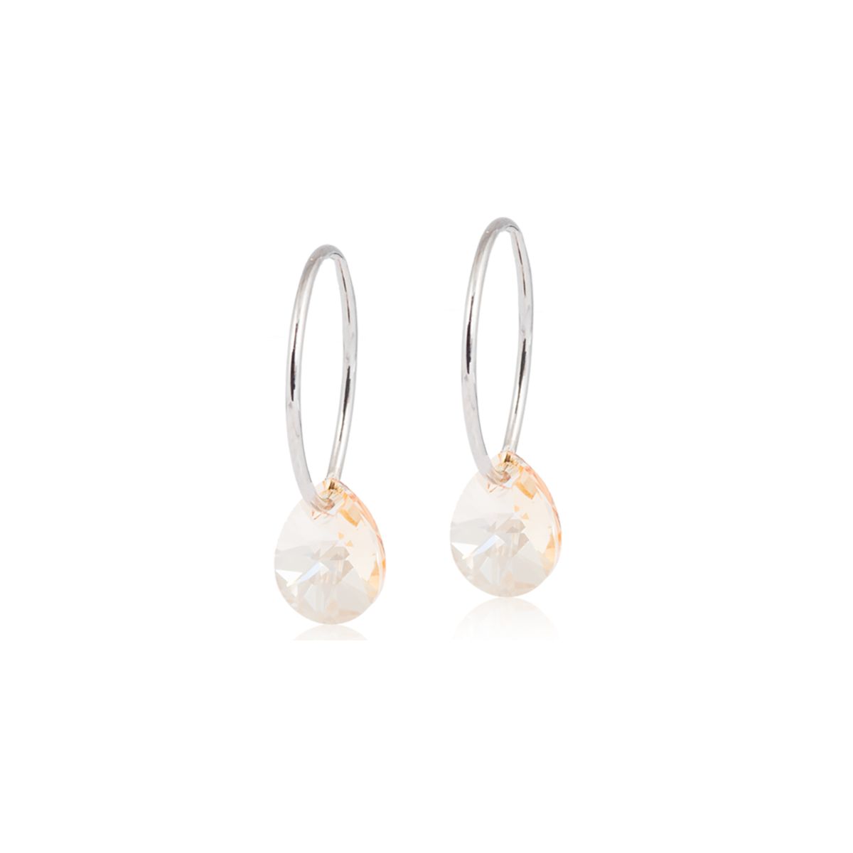 Blomdahl Örhängen NT Drop 8 mm & Ring 14 mm Golden Shadow 1 par