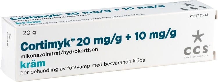 Cortimyk, kräm 20 mg/g + 10 mg/g 20 gr