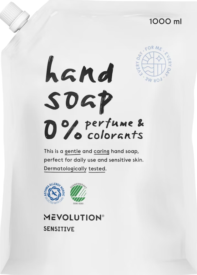 Tvål Sensitive Refill 1000 ml, Mevolution