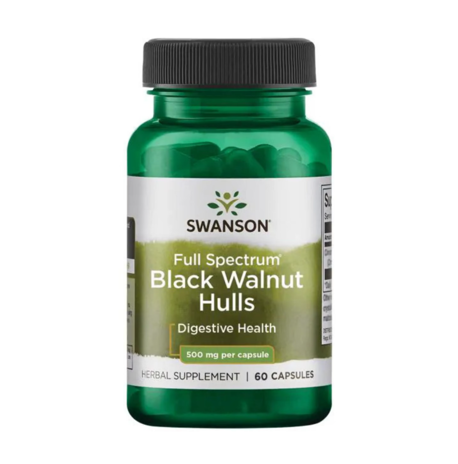 Black Walnut Hulls 500mg 60k - Swanson