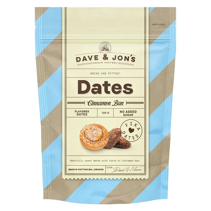 Dadlar "Kanelbulle" 125g Dave & Jon's