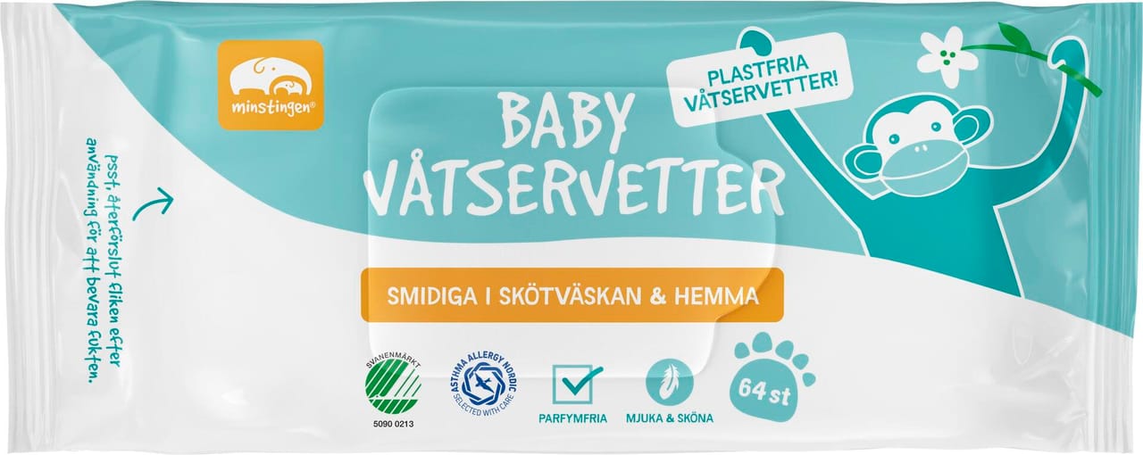 Minstingen Baby Våtservetter 64 st