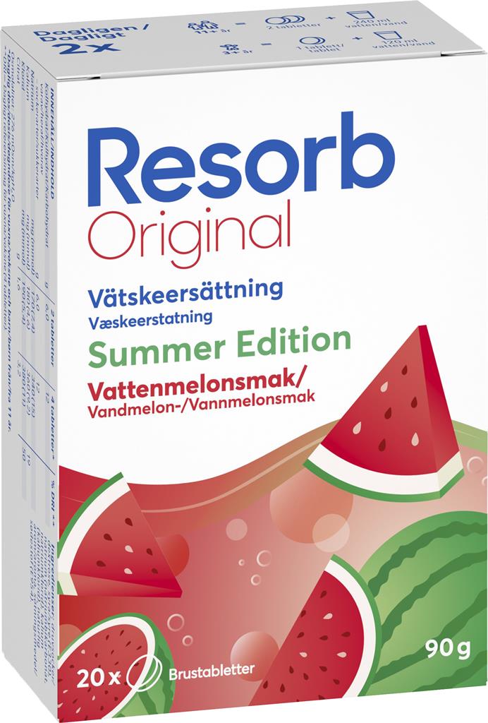 Resorb Orginal Summer Edition Watermelon, 20 st
