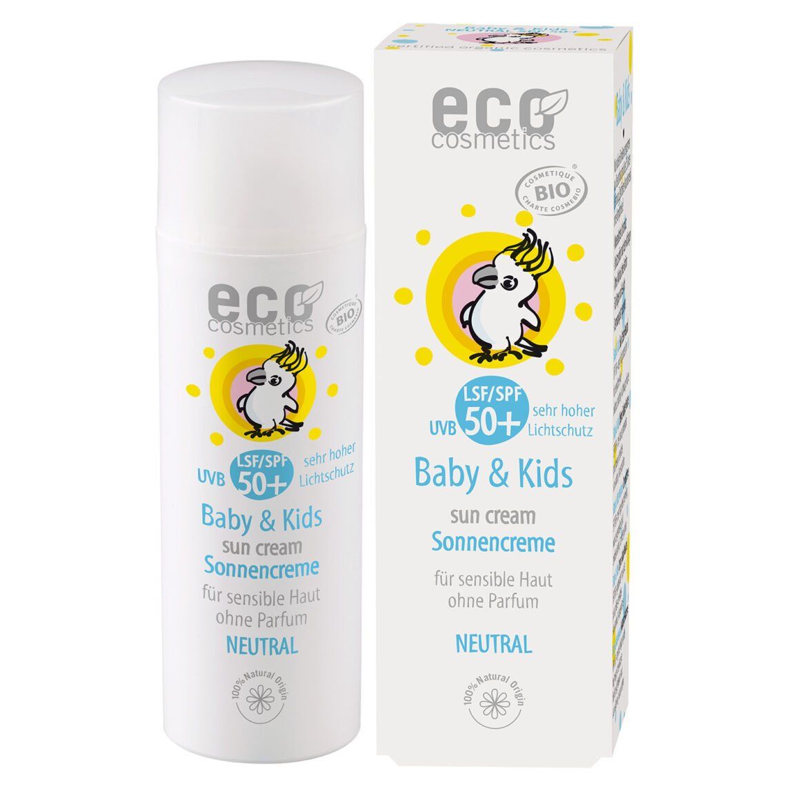 Baby solkräm 50+ Neutral 50ml - Eco Cosmetics