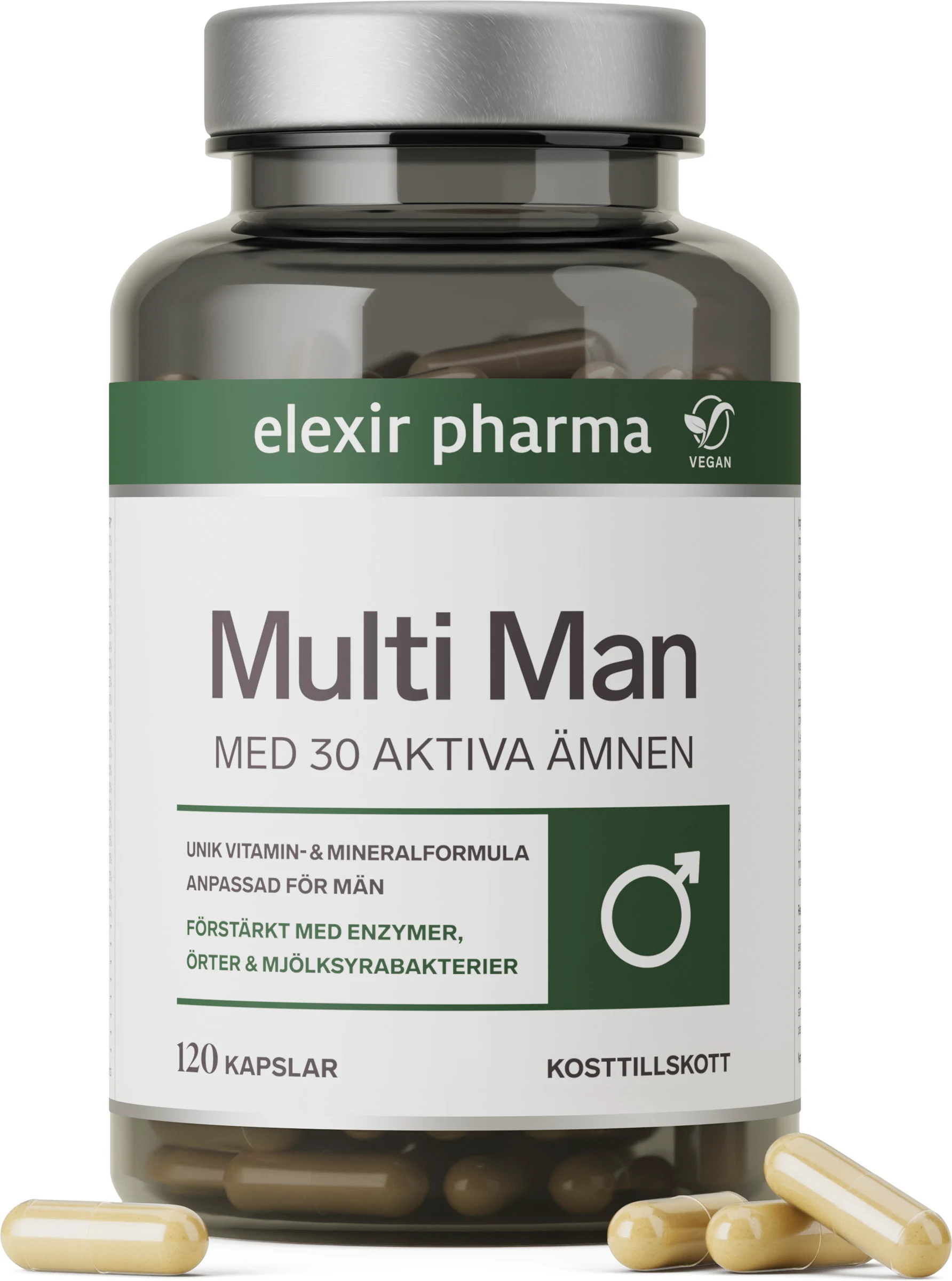 Elexir Multi Man Vegan 120 kapslar