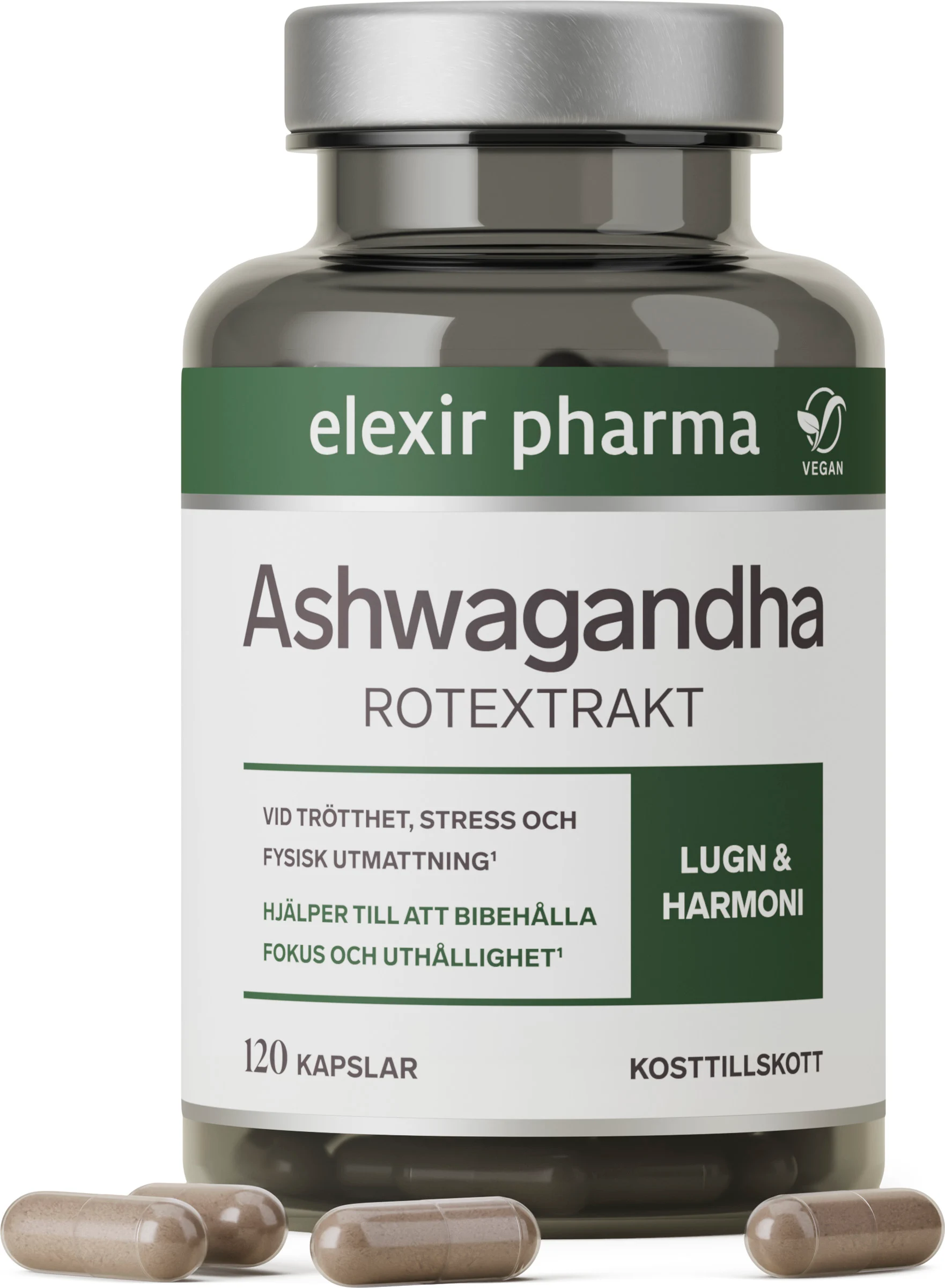 Elexir Ashwagandha 120 kapslar
