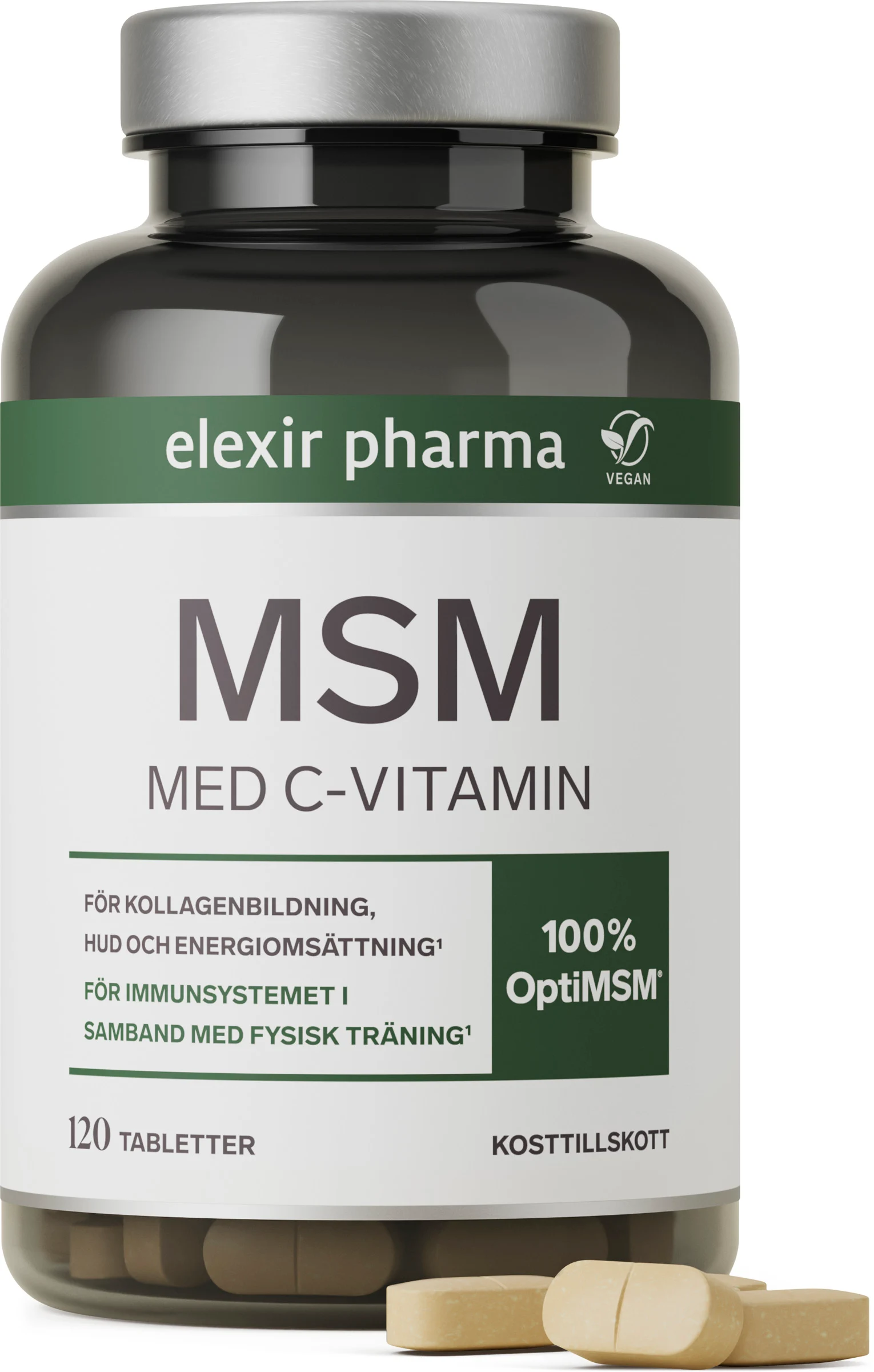 Elexir MSM + C Vitamin 120 tabletter