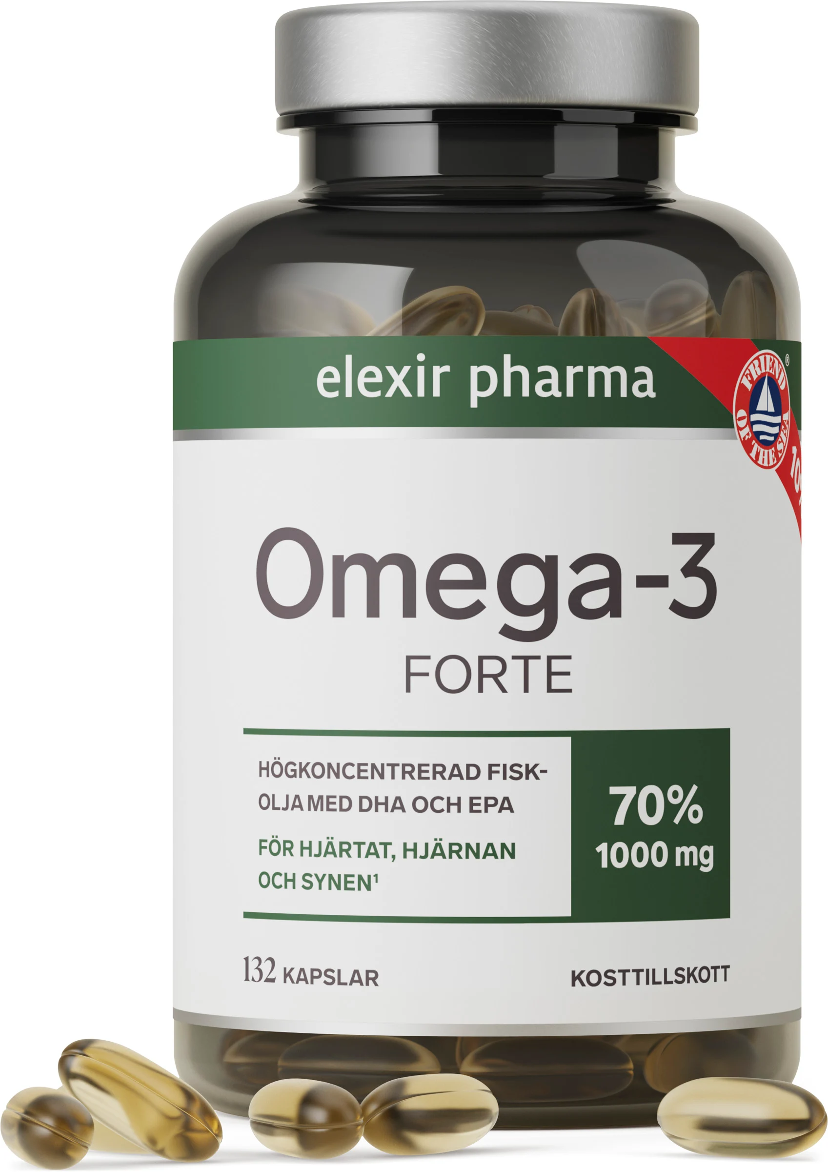 Elexir Omega-3 Forte 1000 mg 132 kapslar