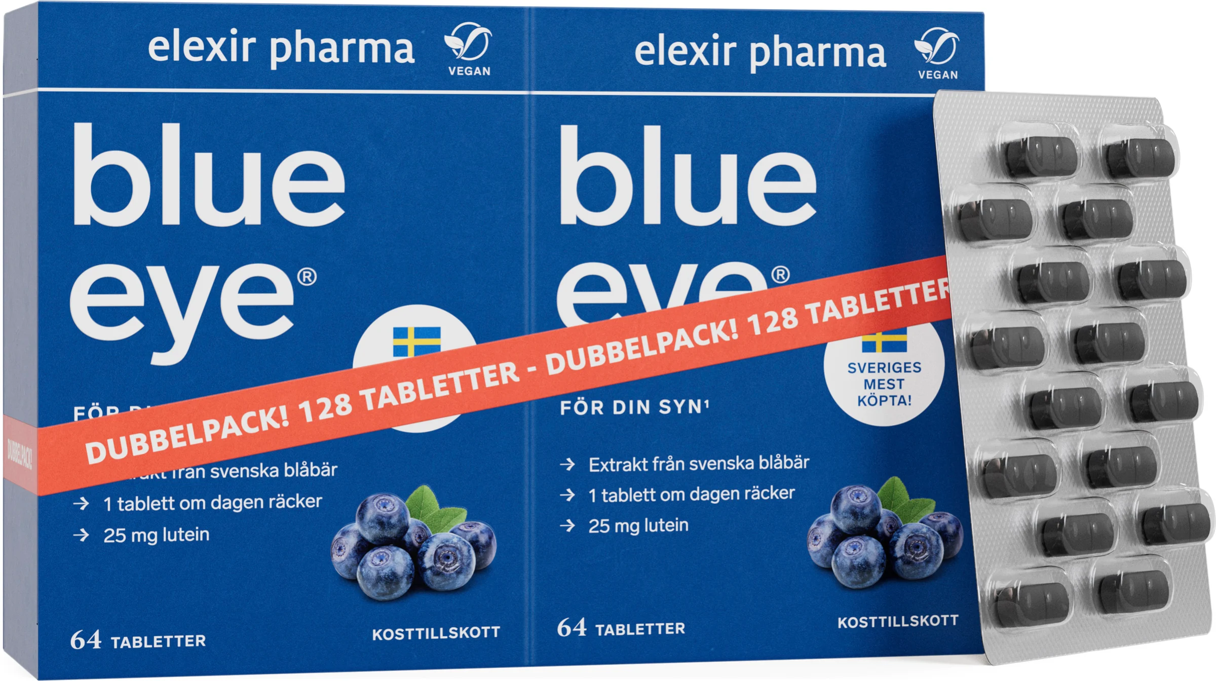 Blue Eye Dubbelpack 128 tabletter - Elexir Pharma