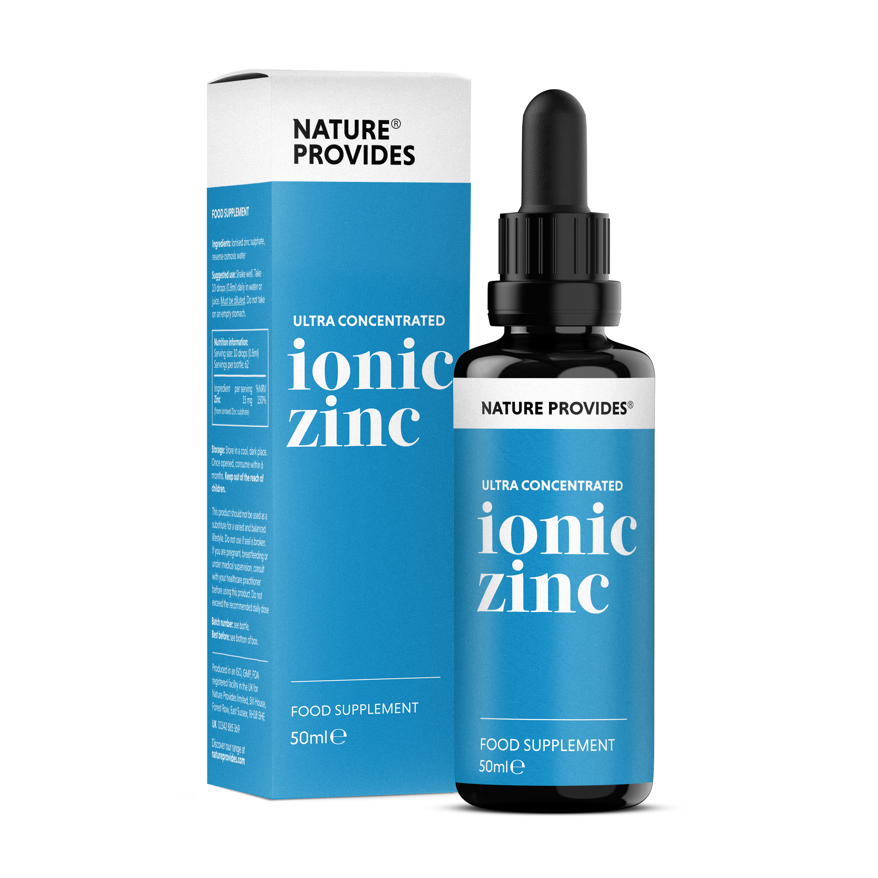 Ionic Zinc liquid 50ml - Nature Provides