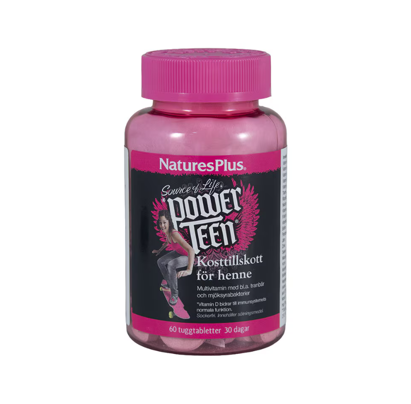 Power Teen tjej 60 tuggtabletter Source of Life